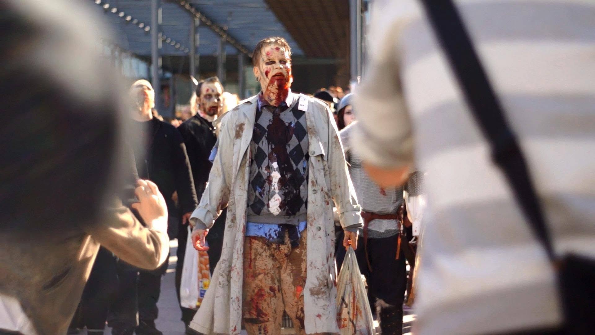 Zombie walk street event