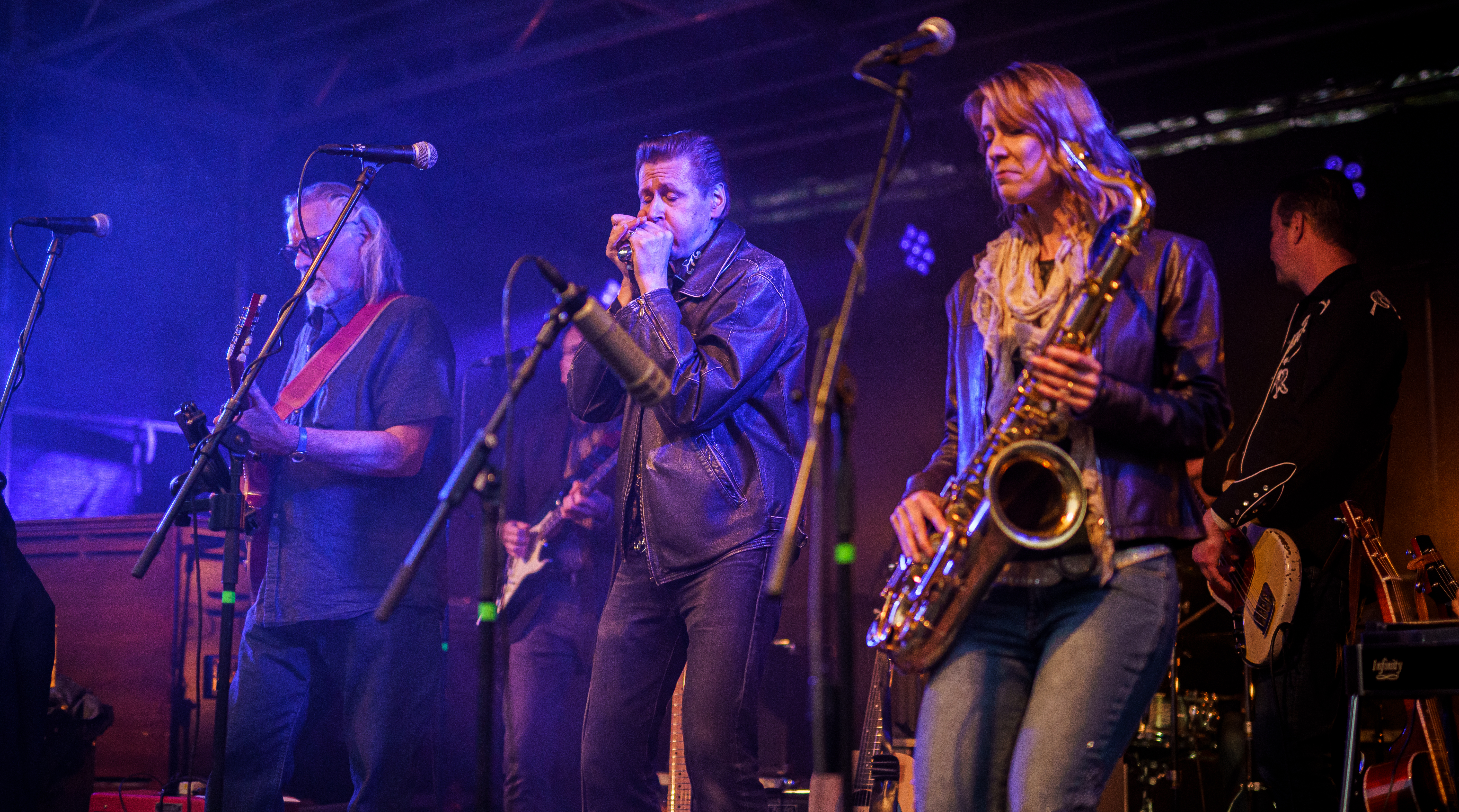 Blues band on stage